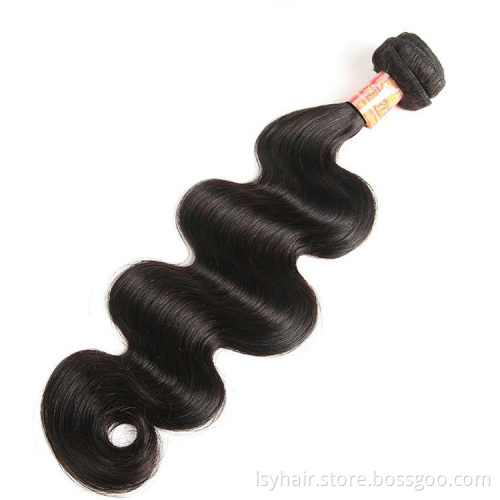 Cheap virgin brazilian body wave hair bundles with closure frontal, Aliexpress sew in hairstyles for short black perm  hair